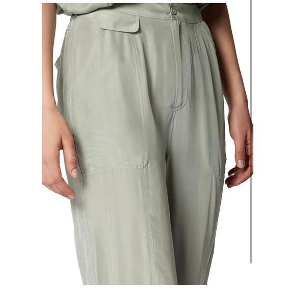 Equipment Mathys Sage Green Modal Silk Blend Cropped Pants Size 0 - Picture 3 of 11